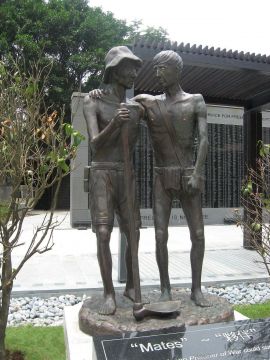 "Mates" Sculpture in the POW Memorial Park